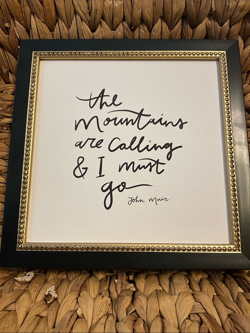 Framed Wall Art  - Home Accents The mountains are calling